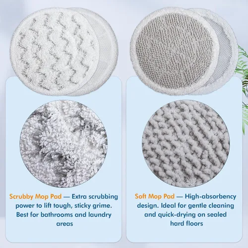 Vista 4 de 10 Pack Steam Mop Replacement Pads for Shark Steam & Scrub S8201
