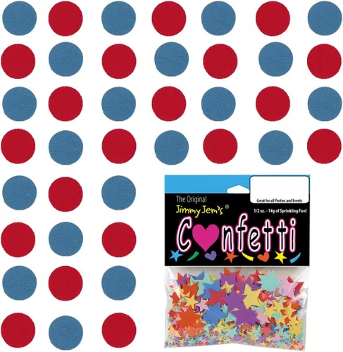 Vista 115 de Confetti Circle 1/4" Negro, Azul Marino Combo - 2 bolsas de media onza (1 oz) (8550/9971)