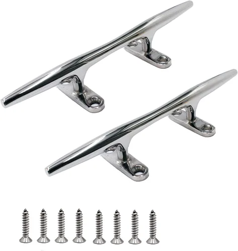 Vista 11 de SHENGHUISS Tacos de barco de acero inoxidable 316 con base abierta para muelle de barco (4"/5"/6"/8"/10"/12")