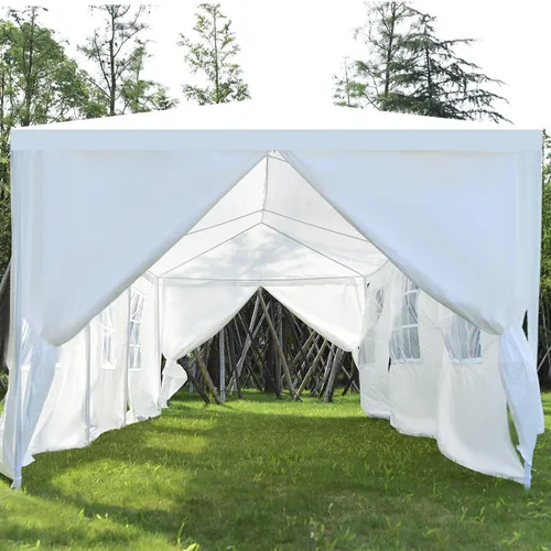 Vista 4 de 10'x30' Canopy Fiesta Boda Tienda al aire libre Pesado Gazebo Eventos