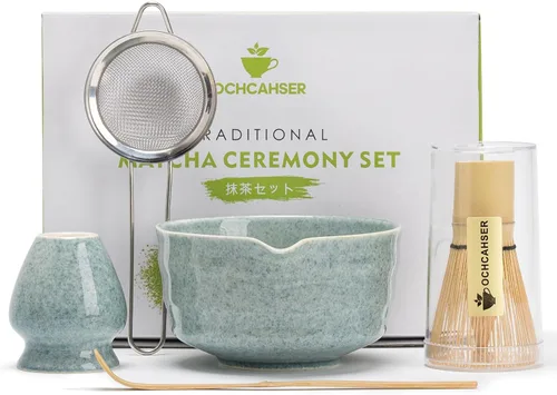 Vista 10 de Juego de matcha con patrón de perro, juego de batidor japonés de matcha incluye cuenco de matcha con boquilla, soporte para batidor, batidor