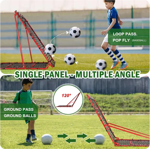 Vista 37 de BaseGoal Baseball Rebounder Net with Pitching Target,Easy Adjustable Angles Multi-Sport Training Rebound Screen, multi-angle pitch back; Strike