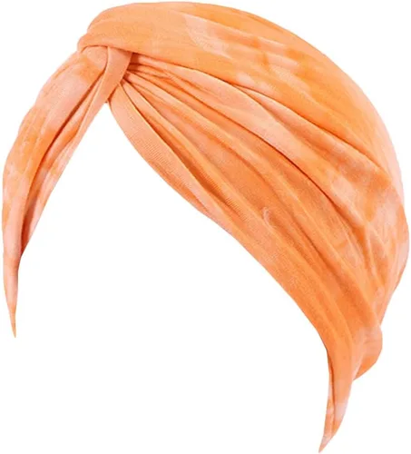 Vista 4 de Turbantes elásticos para mujer, gorro de quimioterapia, para cáncer