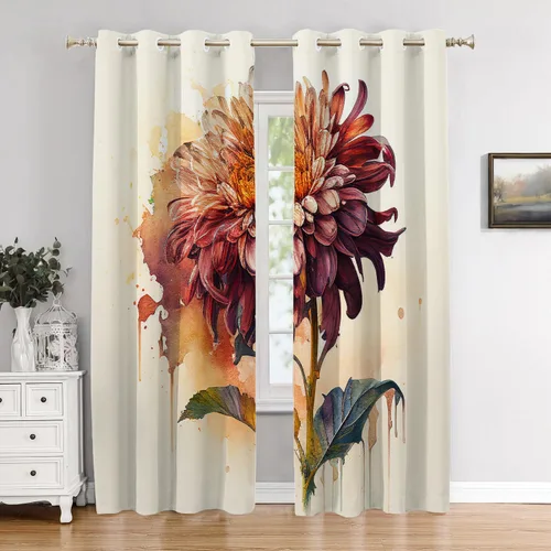 Vista 20 de Cortinas geométricas de cocina para ventanas, color negro, blanco, turquesa, cenefas opacas de poliéster multicapa para cocina, paquete de 2