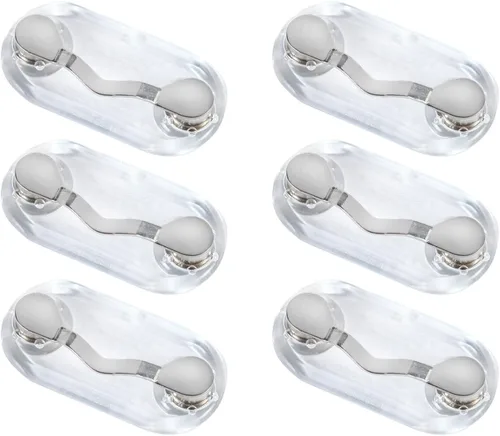 Vista 7 de Readerest Soporte magnético para anteojos (paquete de 6), soportes para anteojos de lectura y lentes de sol, clips para insignias de trabajo