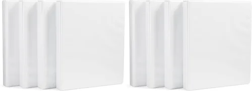 Vista 6 de Amazon Basics - Archivador con 3 argollas de 1 pulgada, color blanco, paquete de 1 unidad