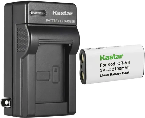 Vista 8 de Kastar Cargador de batería de pared de CA CR-V3 para Kodak DX6340, DX6440, CD33, Z650 Zoom, Z663 Zoom, Z700, Z710, Z740, Z885, Z1275, CR-V3, CR-V3P