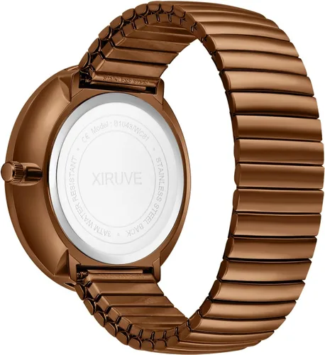 Vista 4 de Reloj de pulsera de acero inoxidable con esfera fácil de leer, para hombre y mujer