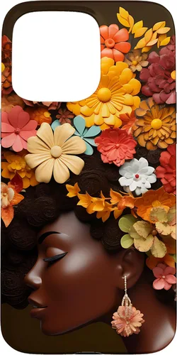 Vista 31 de Black Queen - Carcasa para iPhone 17, diseño de melanina, color negro