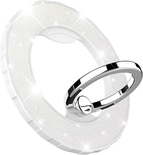 Vista 23 de Soporte magnético de anillo de teléfono para MagSafe, [rotación flexible de 360°], soporte de agarre magnético para anillo de dedo, apto para iPhone