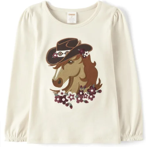 Vista 7 de Gymboree Camisetas de manga larga con gráficos bordados para niñas y niños pequeños Cascanueces de Navidad