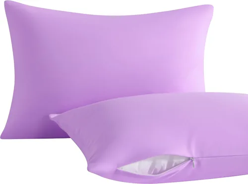 Vista 19 de NTBAY Paquete de 2 almohadas con fundas de almohada de algodón egipcio, relleno alternativo de algodón suave de 13 x 18 pulgadas, almohadas sobre