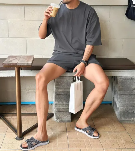 Vista 2 de Sandalias ortopédicas COFACE para hombres, sandalias de recuperación deportiva para fascitis plantar, plantillas suaves y ligeras para hombres