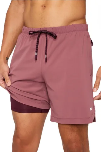 Vista 49 de Fabletics The One - Pantalón corto para hombre (forro), entrenamiento, natación, ligero, de secado rápido, bolsillo con cremallera, tejido elástico