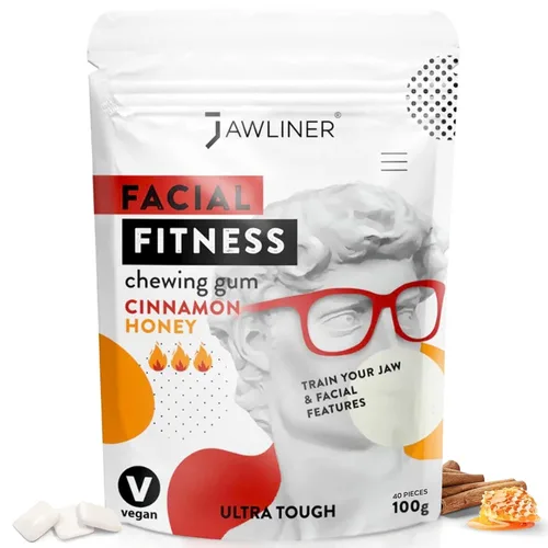 Vista 21 de Jawliner® - Pioneros de la goma de mandíbula artesanal más resistente 15 veces más dura, incluye 12 semanas de entrenamiento - Goma sin azúcar sabor