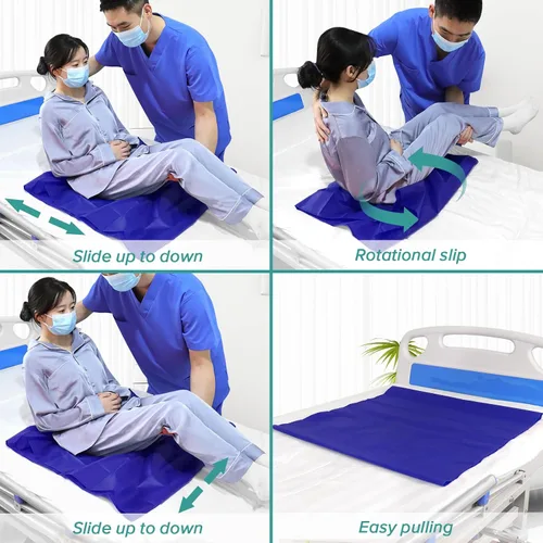 Vista 3 de YHK - Sábana deslizante tubular para traslado de pacientes, sábanas de deslizamiento para ayudar a mover a ancianos, deslizadores para autos, cama