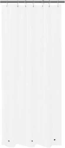 Vista 61 de Cortina de regadera para cabina de ducha 36x72, forro de cortina de regadera de plástico PEVA para baño, ligera e impermeable, 36 x 72, transparente