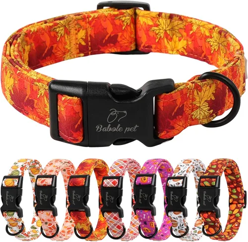 Vista 34 de Lindo Collar de Corduroy para Perro - Collar Ajustable Negro para Perros Pequeños de 4-10lbs, Resistente al Desvanecimiento con Cierre Seguro