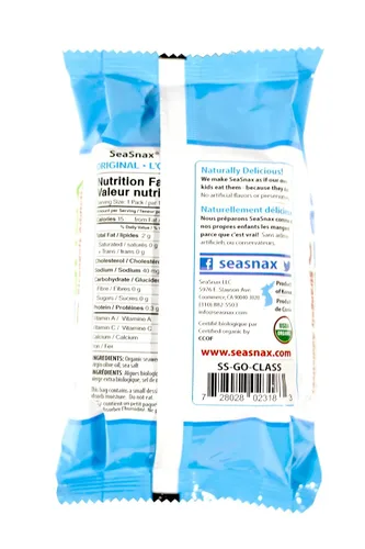 Vista 2 de SeaSnax Paquetes Grab and Go de algas tostadas, 0.18 onzas (paquete de 12)