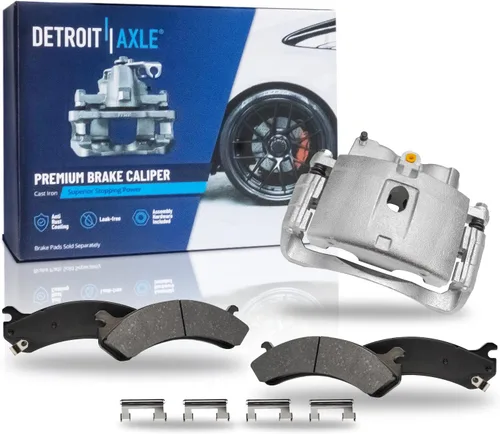 Vista 141 de Detroit Axle - Pastillas de Freno Traseras de Cerámica Izquierda Reemplazo de Pinza para Silverado Sierra Suburban 1500 Tahoe Yukon Escalade ESV EXT