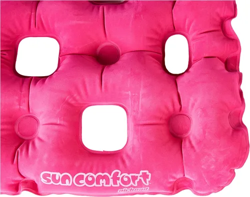 Vista 4 de Airhead SUN COMFORT COOL SUEDE Colchón doble para piscina, frambuesa (AHSC-017)