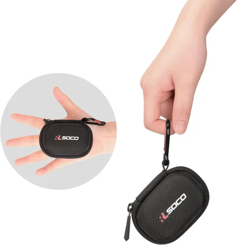 Vista 5 de RLSOCO Funda de transporte para Sony WF-1000XM4 líder en la industria con cancelación de ruido verdaderamente inalámbricos auriculares - Negro