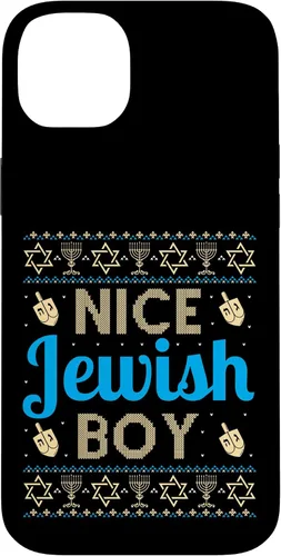 Vista 15 de Nice Jewish Boy Ugly Hanukkah Sweater Funny Jewish Chanukkah Case for iPhone 16