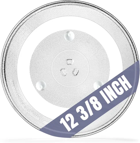 Vista 11 de Reemplazo de placa giratoria de vidrio para microondas de 11.25 pulgadas, compatible con Samsung y GE, placa de vidrio para microondas de 11 1/4