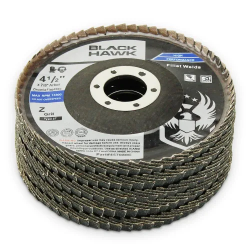 Vista 9 de Discos de solapa de soldadura con borde curvado de circonio, 4-1/2 "x 7/8" - Paquete de 5 (grano 40)