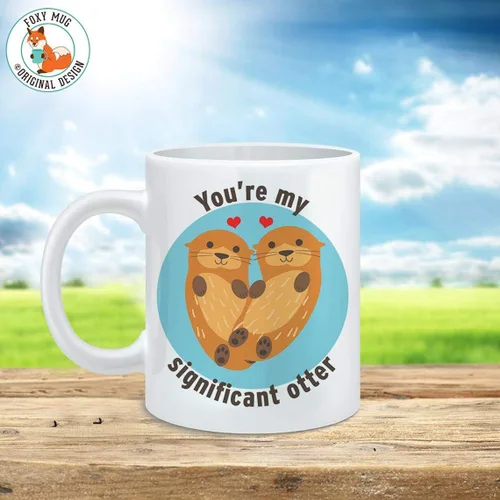 Vista 6 de You're My Significant Otter - Taza de café de cerámica, 11 o 15 onzas