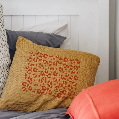 Vista 7 de Plantilla de pantalla de seda de leopardo, plantilla de malla reutilizable con patrón de leopardo, plantilla de seda para decoración del hogar