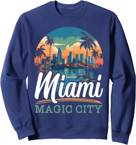 Vista 6 de Miami City Florida USA State America United States Sweatshirt