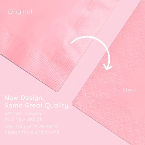 Vista 5 de Servilletas para bebida Creative Converting, Rosa clásico