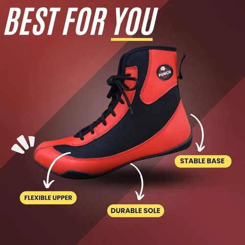 Vista 4 de Rightpunch - Zapatos de boxeo profesionales para hombres y mujeres