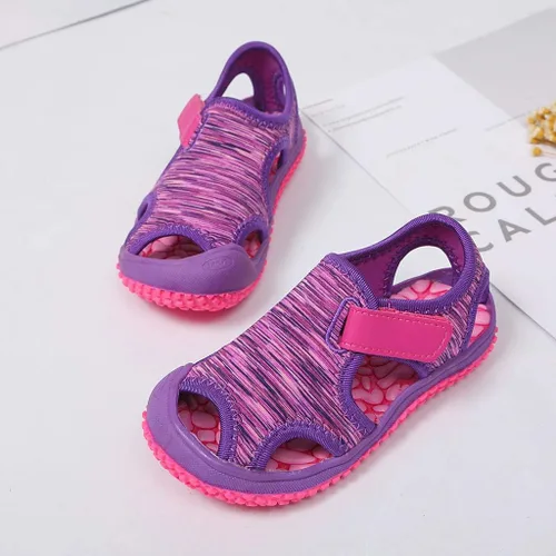 Vista 2 de Niño Lindo Agua Acuática Zapatos NiñosNiñas Sandalias De Playa Ligero Transpirable Verano Deportes Al Aire Libre Cerrado-Toe Zapatos