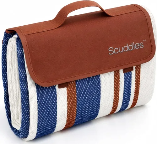Vista 13 de scuddles Manta compacta de pícnic, tapete extragrande de 79 x 59 pulgadas para exteriores con diseño impermeable de 3 capas, forro polar suave