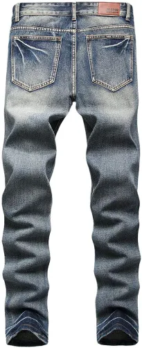 Vista 2 de AITITIA Jeans rasgados de corte regular para hombre
