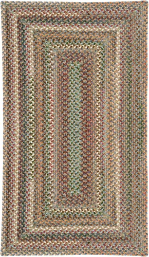Vista 32 de Capel American Heritage Barn Blue Alfombra Trenzada de Cesta de 0' 12" Azul granero