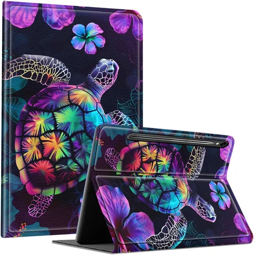 Vista 87 de Slim Case for Samsung Galaxy Tab S10 Lite / S10 FE / S9 FE 10.9" & Galaxy Tab S9 11", Multi-Angle Stand PU Leather Smart Folio Cover with Soft TPU