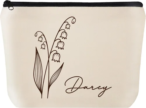 Vista 11 de Bolsa de maquillaje personalizada para regalos de damas de honor, regalos de boda para dama de honor, matrona de honor, regalo personalizado