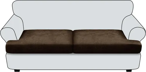 Vista 67 de Funda de cojín para sofá con aspecto de cuero, 1 unidad, elástica, para sala de estar, funda de cojín individual para sofá, protector de asiento