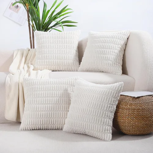 Vista 18 de All Smiles - Juego de 4 fundas de almohada decorativas negras de 16 x 16 pulgadas para decoración rústica de estilo casa de campo, funda de cojín
