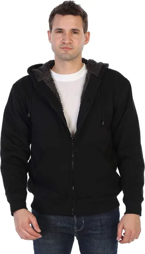 Vista 2 de Gioberti Chaqueta con capucha de forro polar pesado para hombre