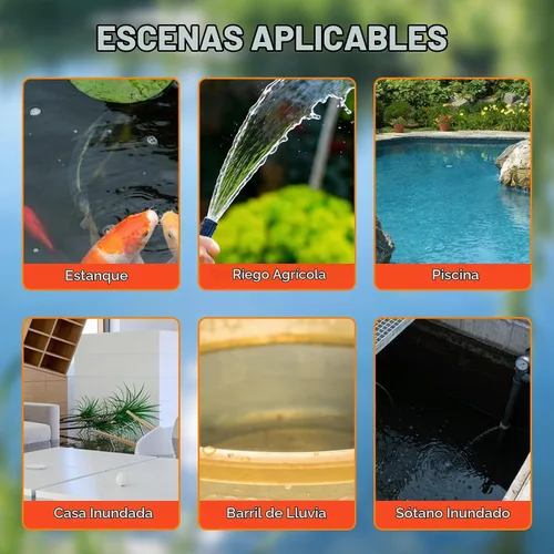 Vista 8 de Prostormer Bomba de agua limpia sumergible 1HP 3700GPH con elevación de 31 pies