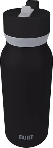 Vista 5 de Built Botella en cascada de 32oz con tapa de pajita de boca ancha y filtro negro
