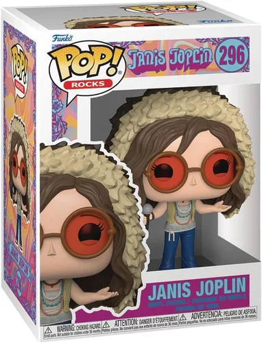 Vista 2 de POP Rocks: Janis Joplin Funko - Figura de vinilo (con funda protectora de caja compatible), multicolor, 3.75 pulgadas
