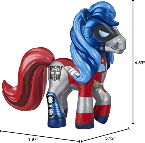 Vista 3 de My Little Pony x Transformers Crossover Collection My Little Prime - Figura coleccionable de poni inspirada en transformadores