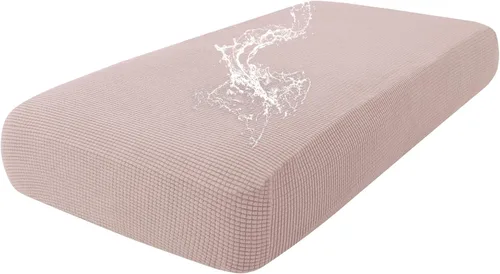 Vista 103 de Fundas impermeables para sofá seccional, fundas de cojín antideslizantes para sofá Ajuste seccional en forma de L, tela jacquard elástica, parte