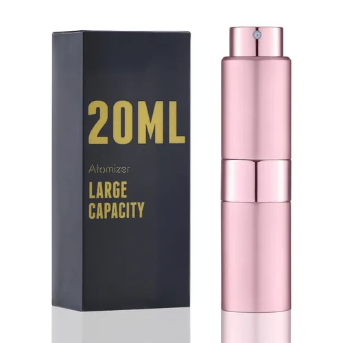 Vista 11 de Botella de perfume de viaje recargable 0.7 fl oz, atomizador de spray de colonia grande, negro