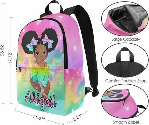 Vista 25 de Texto personalizado Elefante desgaste gafas mochila mochila mochila casual Daypack bolsa para mamá niñas, color86-4, Mochilas Daypack